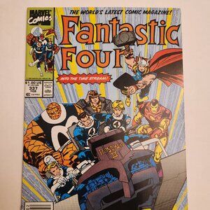 Fantastic Four #337 (1990) Marvel Comics, Thor & Iron Man, Newstand NM